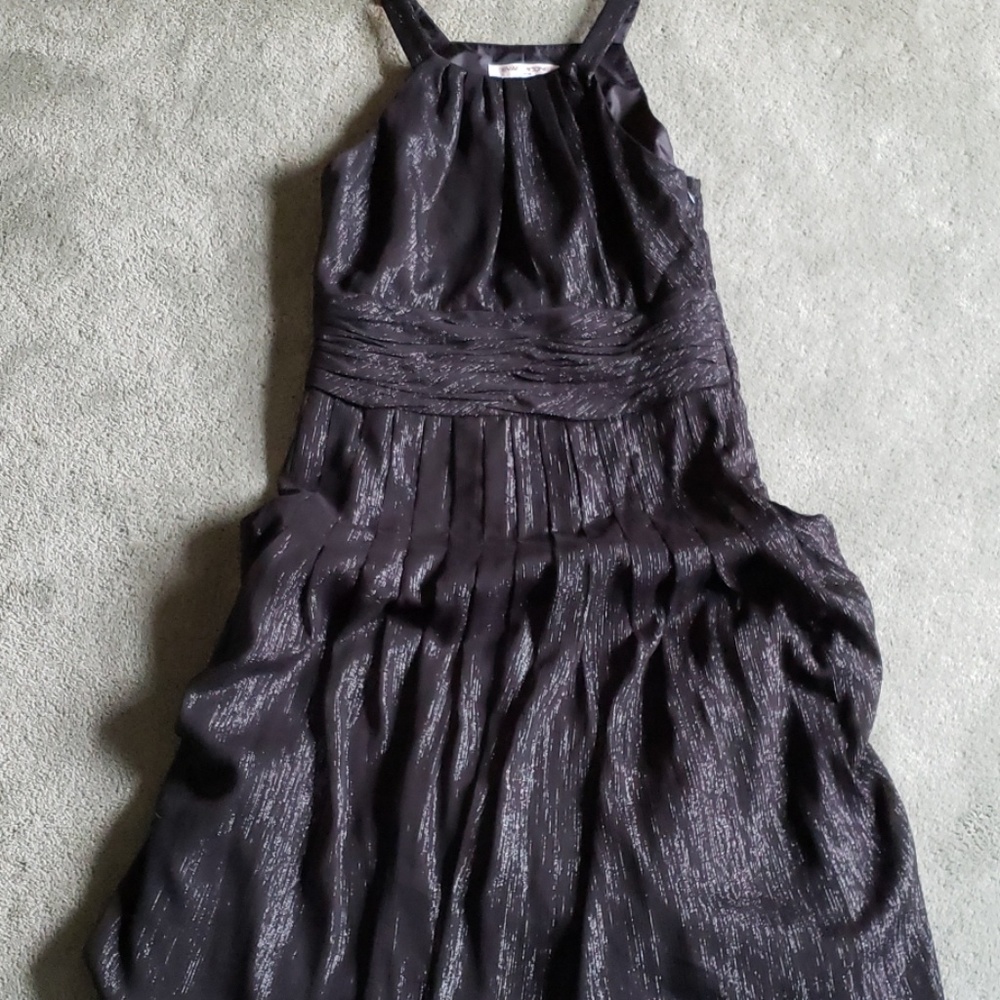 EUC Evan Picone Sz 8 shimmery black dress
